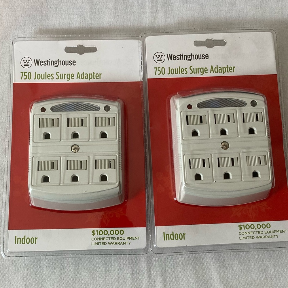 NWOT Westinghouse 750 Joules 6-outlet Surge Adapter